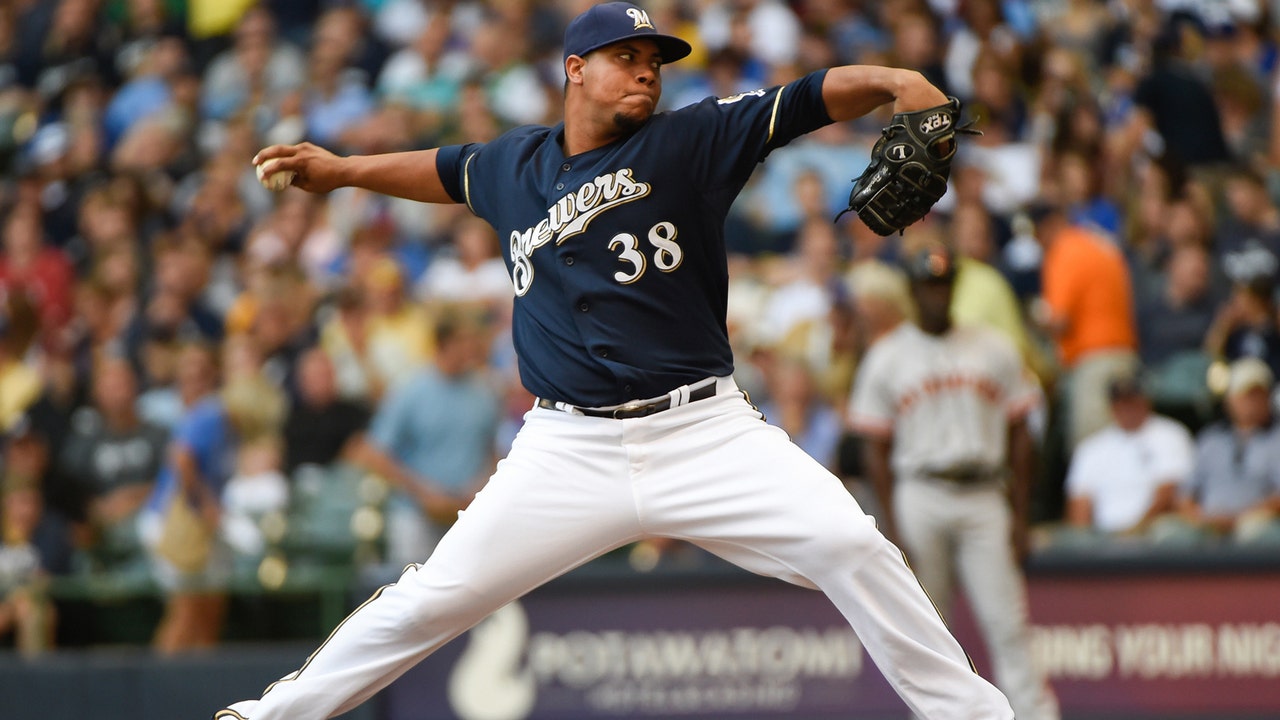 Brewers' Peralta first pitcher to reach 14 wins this season